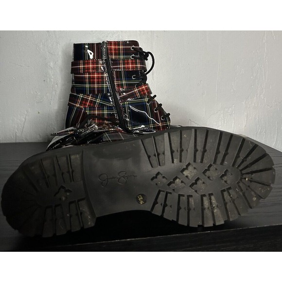 Jessica Simpson Kerina Lace-Up Boot - Plaid (12W) 766968 - Picture 4 of 6